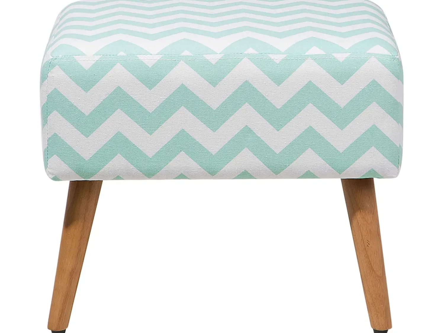 Sale Beliani Sgabello MANTEO Cotone Verde menta Bianco Marrone Verde