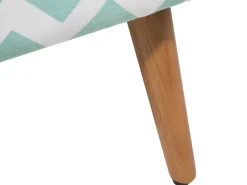 Sale Beliani Sgabello MANTEO Cotone Verde menta Bianco Marrone Verde