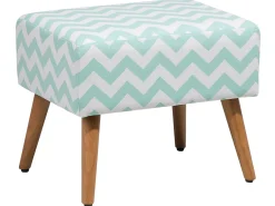 Sale Beliani Sgabello MANTEO Cotone Verde menta Bianco Marrone Verde