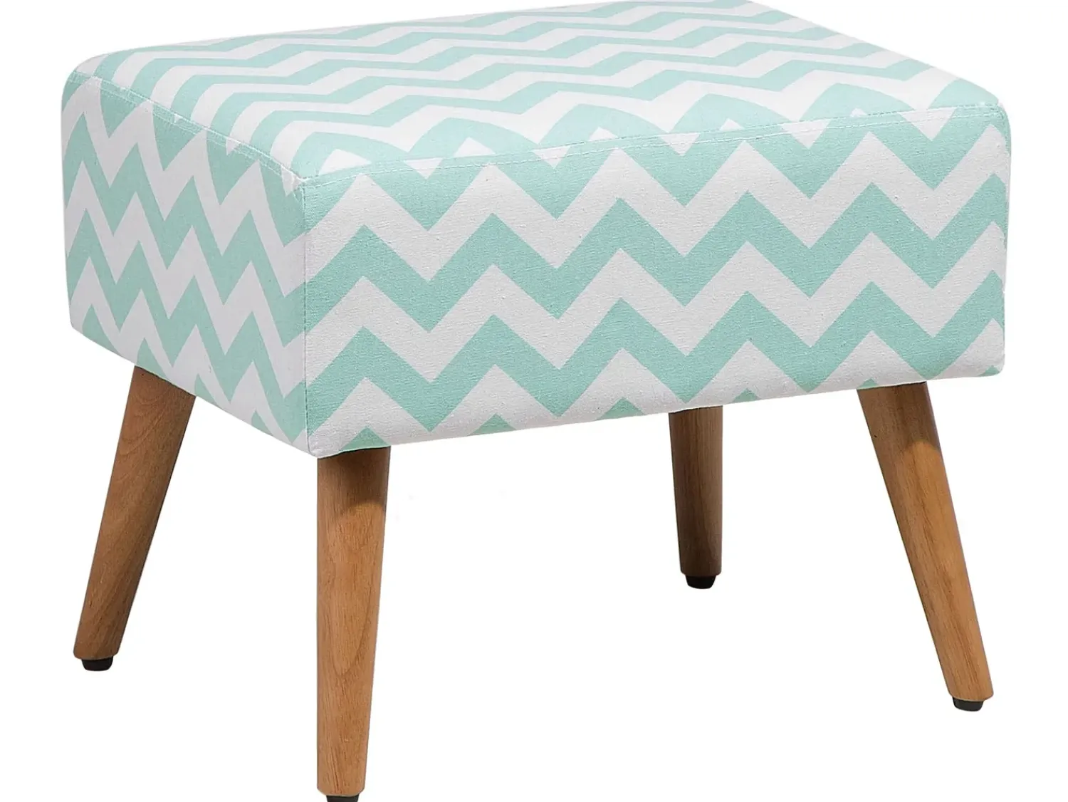 Sale Beliani Sgabello MANTEO Cotone Verde menta Bianco Marrone Verde