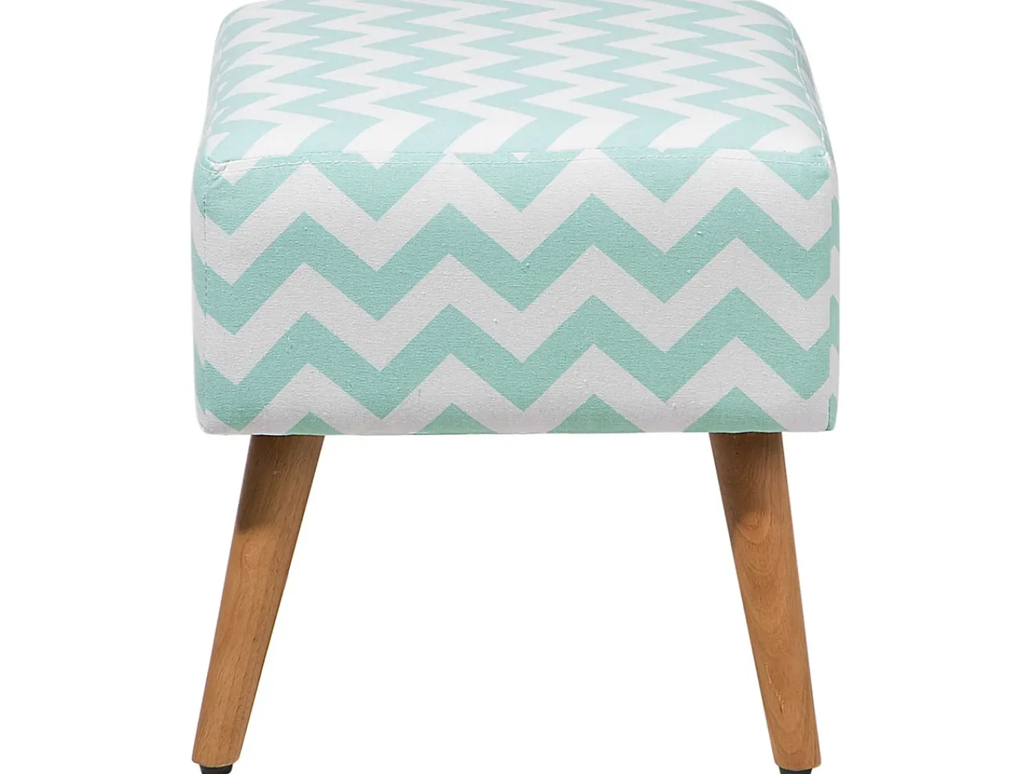 Sale Beliani Sgabello MANTEO Cotone Verde menta Bianco Marrone Verde
