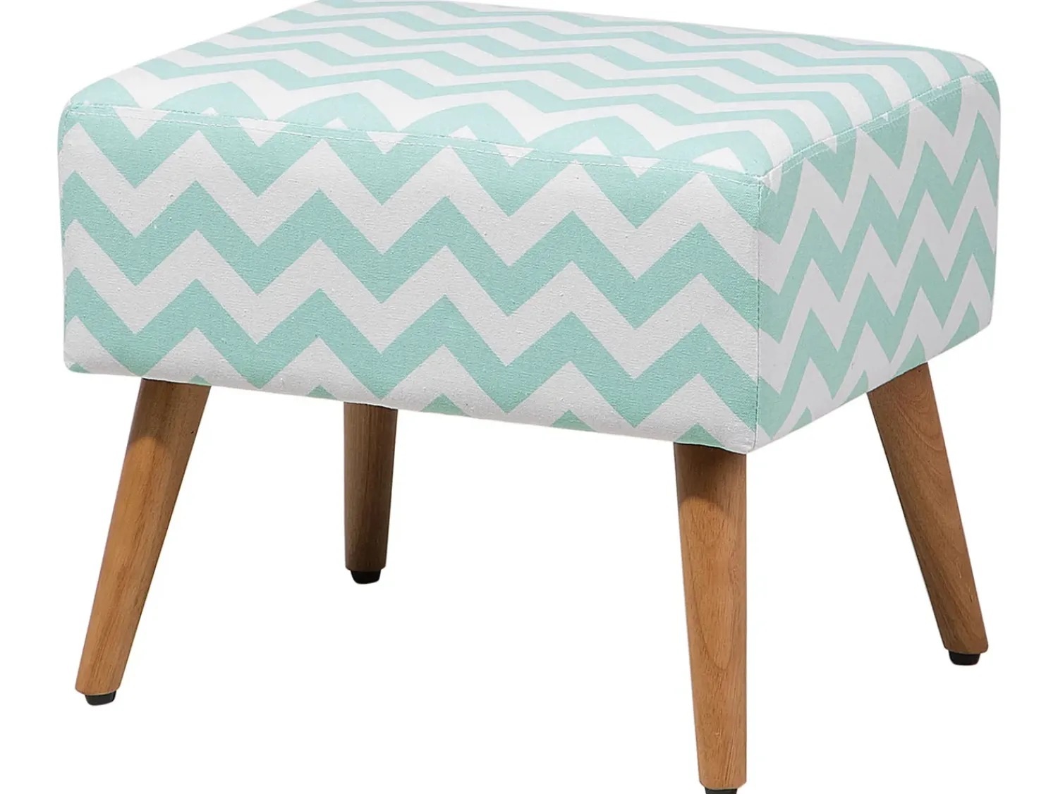 Sale Beliani Sgabello MANTEO Cotone Verde menta Bianco Marrone Verde
