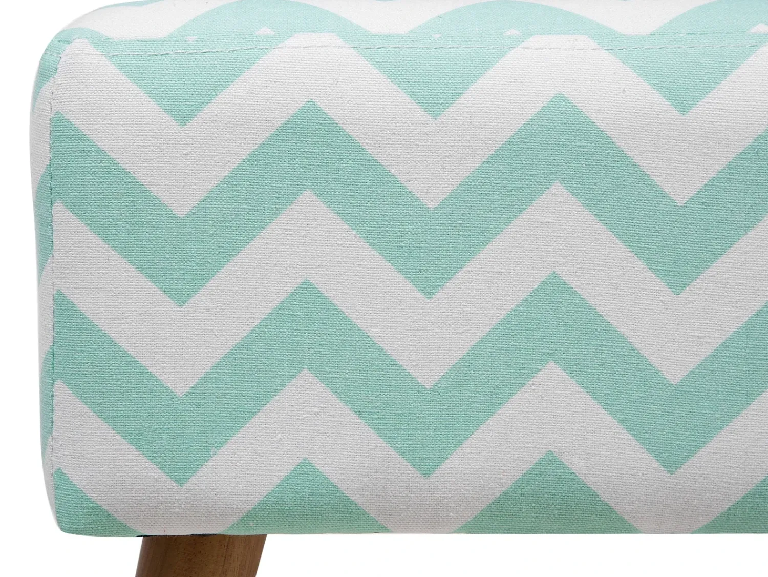 Sale Beliani Sgabello MANTEO Cotone Verde menta Bianco Marrone Verde