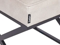 Outlet Beliani Sgabello MURDO Pelle sintetica Beige Beige Nero