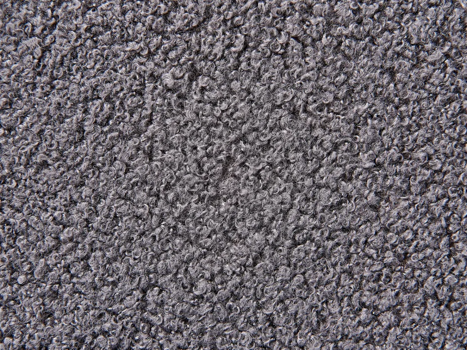 Beliani Sgabello PRESHO Bouclé Grigio Grigio Oro