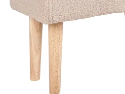 Best Beliani Sgabello TAKOMA Bouclé Beige chiaro Beige Marrone