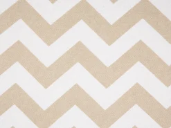 New Beliani Sgabello TAKOMA Cotone Beige Bianco Beige Marrone