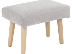 Discount Beliani Sgabello TAKOMA II Tessuto Grigio chiaro Marrone Grigio