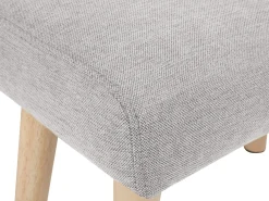 Discount Beliani Sgabello TAKOMA II Tessuto Grigio chiaro Marrone Grigio