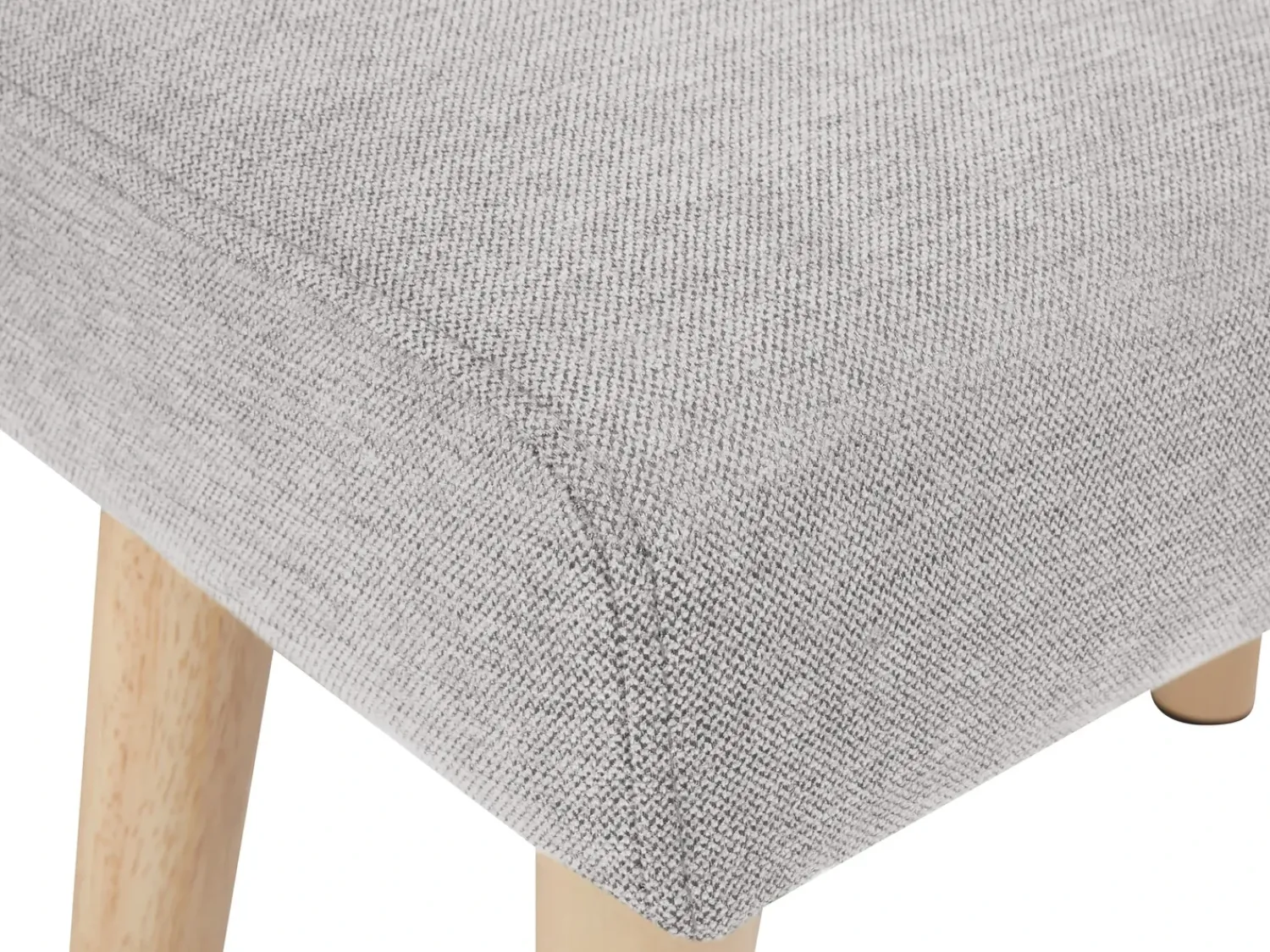 Discount Beliani Sgabello TAKOMA II Tessuto Grigio chiaro Marrone Grigio