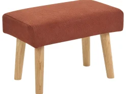 Clearance Beliani Sgabello TAKOMA Tessuto Arancione Marrone Rosso