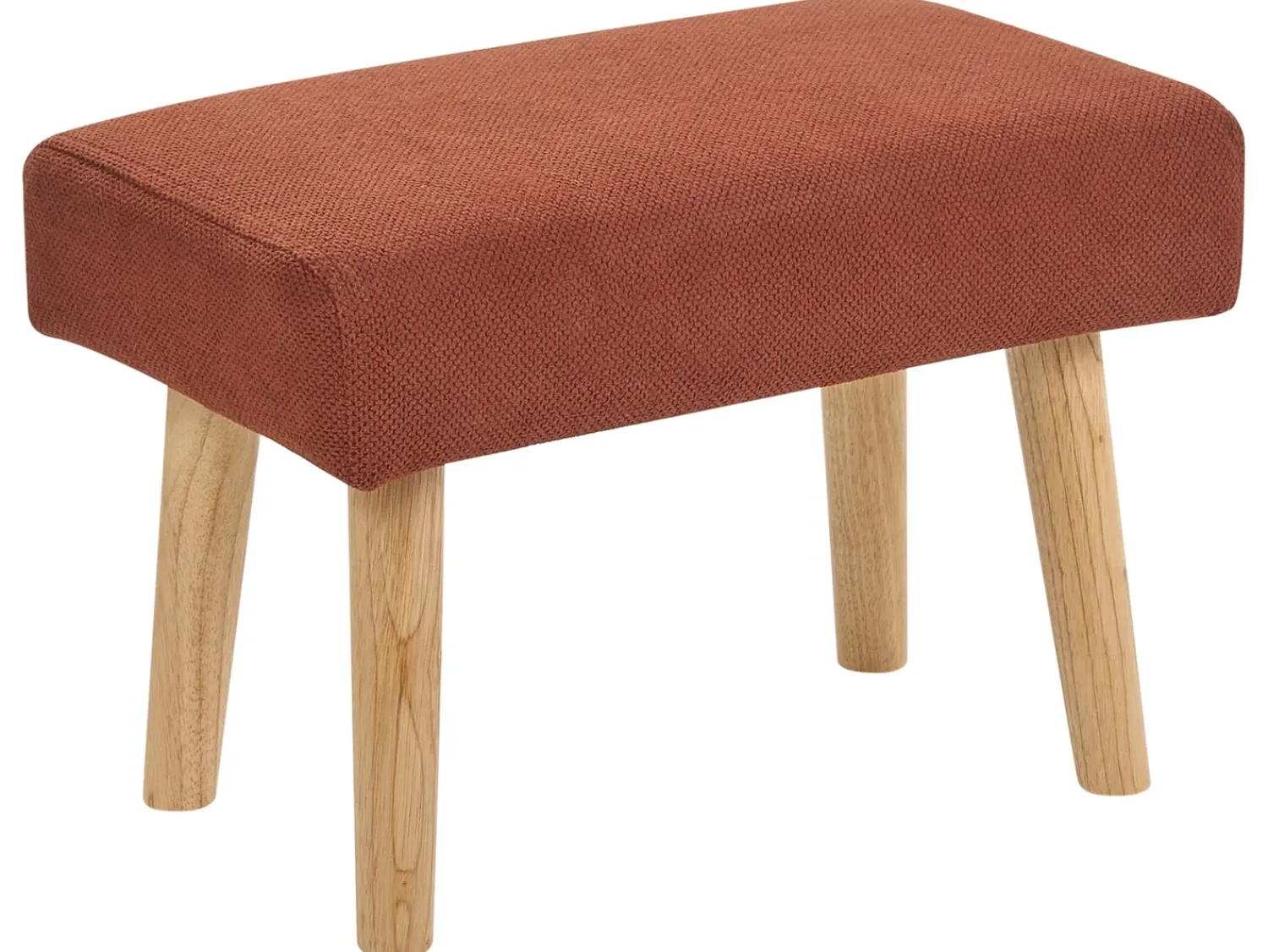 Clearance Beliani Sgabello TAKOMA Tessuto Arancione Marrone Rosso