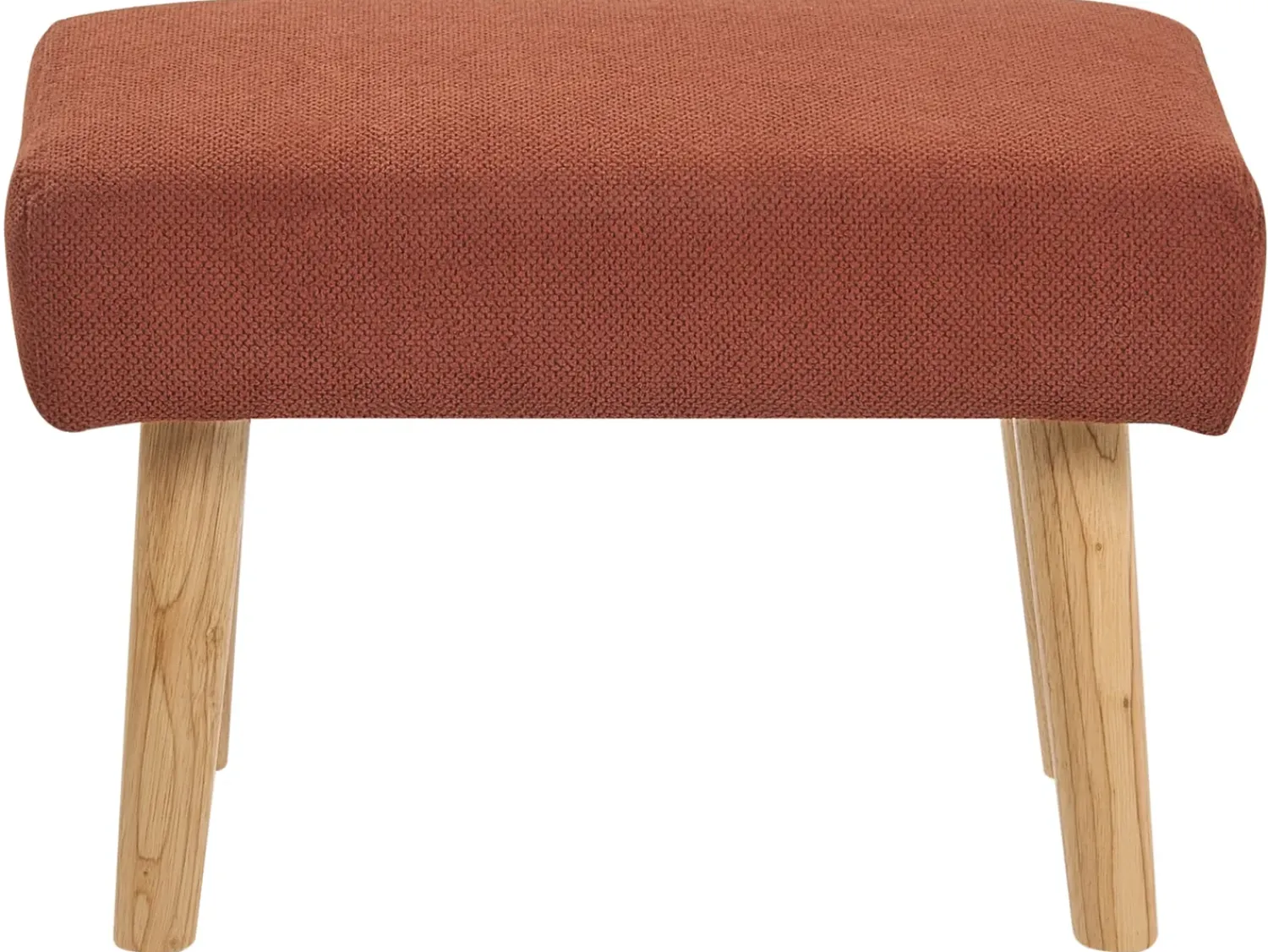 Clearance Beliani Sgabello TAKOMA Tessuto Arancione Marrone Rosso