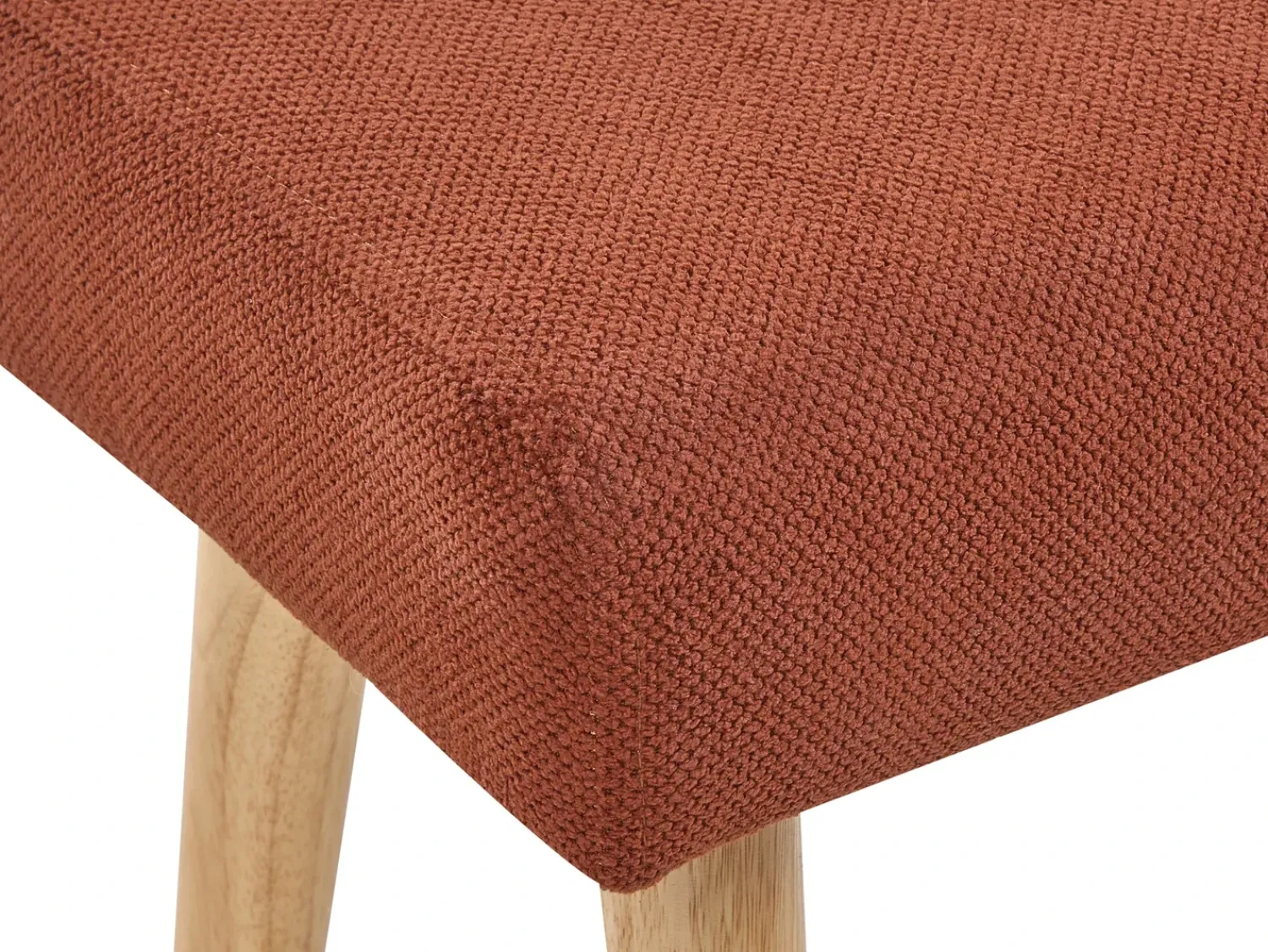 Clearance Beliani Sgabello TAKOMA Tessuto Arancione Marrone Rosso