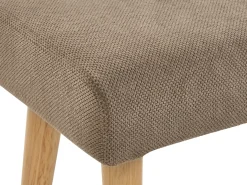 New Beliani Sgabello TAKOMA Tessuto Marrone