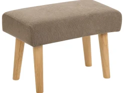 New Beliani Sgabello TAKOMA Tessuto Marrone