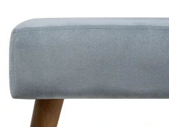 Discount Beliani Sgabello TAKOMA Velluto Grigio Marrone Grigio