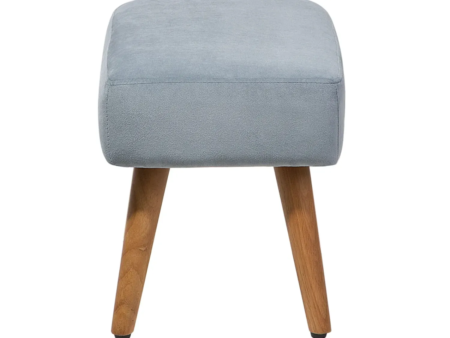 Discount Beliani Sgabello TAKOMA Velluto Grigio Marrone Grigio