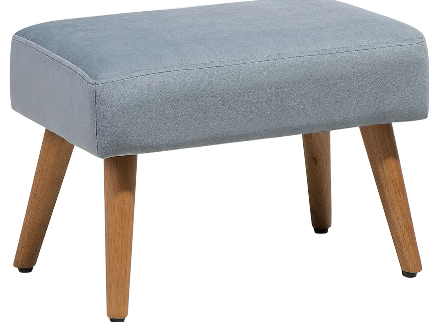 Discount Beliani Sgabello TAKOMA Velluto Grigio Marrone Grigio