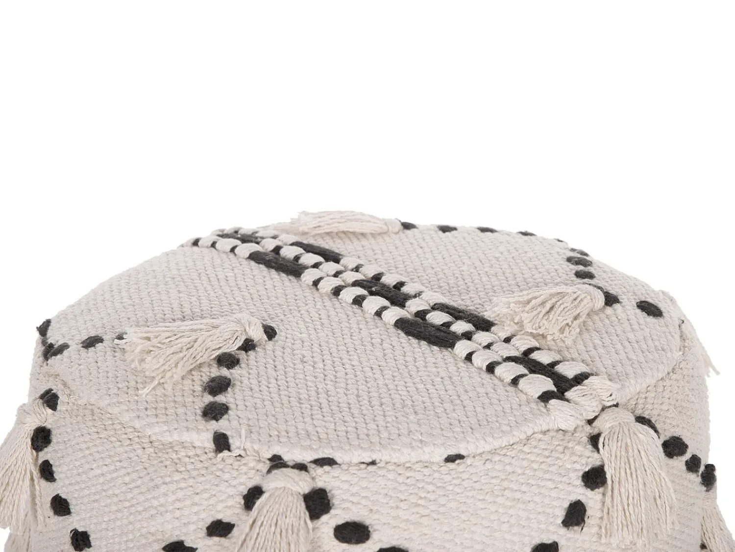 New Beliani THONDI Cotone Beige Beige Nero