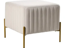 Best Beliani UTAH Velluto Bianco sporco Bianco Oro