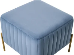 Best Beliani UTAH Velluto Blu Blu Oro