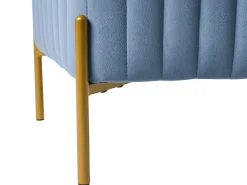 Best Beliani UTAH Velluto Blu Blu Oro