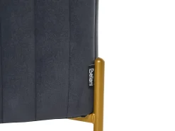 Outlet Beliani UTAH Velluto Nero Oro Nero
