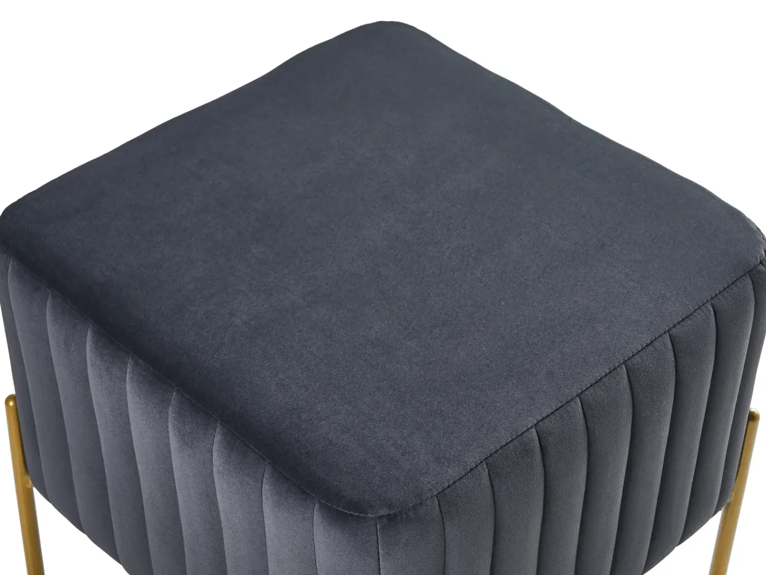 Outlet Beliani UTAH Velluto Nero Oro Nero