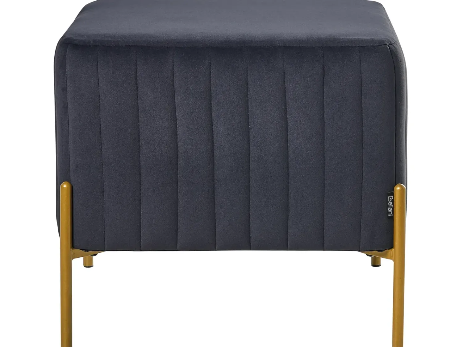 Outlet Beliani UTAH Velluto Nero Oro Nero