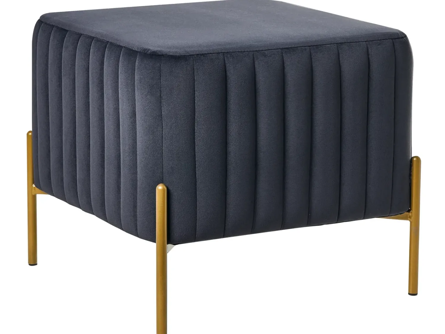 Outlet Beliani UTAH Velluto Nero Oro Nero