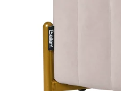 Hot Beliani UTAH Velluto Tortora Beige Oro