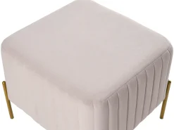 Hot Beliani UTAH Velluto Tortora Beige Oro