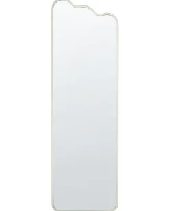 Outlet Beliani Specchio ABZAC 45 cm 145 cm Metallo sporco Bianco