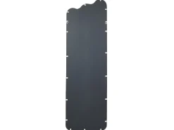 Outlet Beliani Specchio ABZAC 45 cm 145 cm Metallo sporco Bianco
