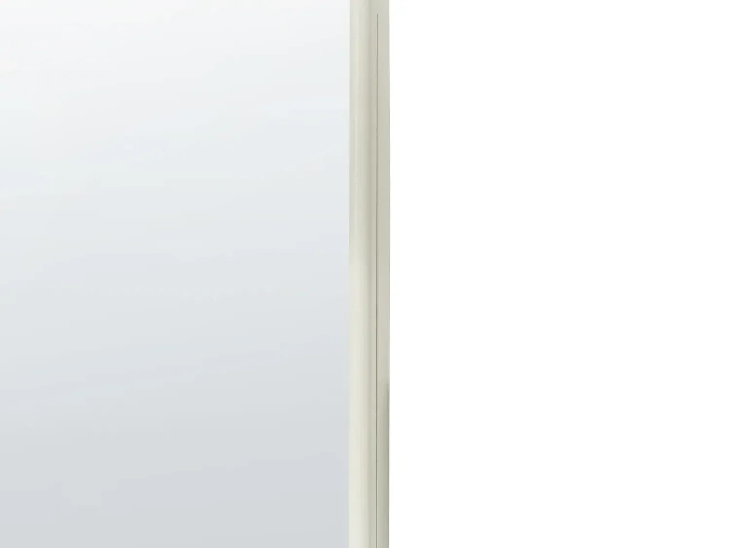 Outlet Beliani Specchio ABZAC 45 cm 145 cm Metallo sporco Bianco