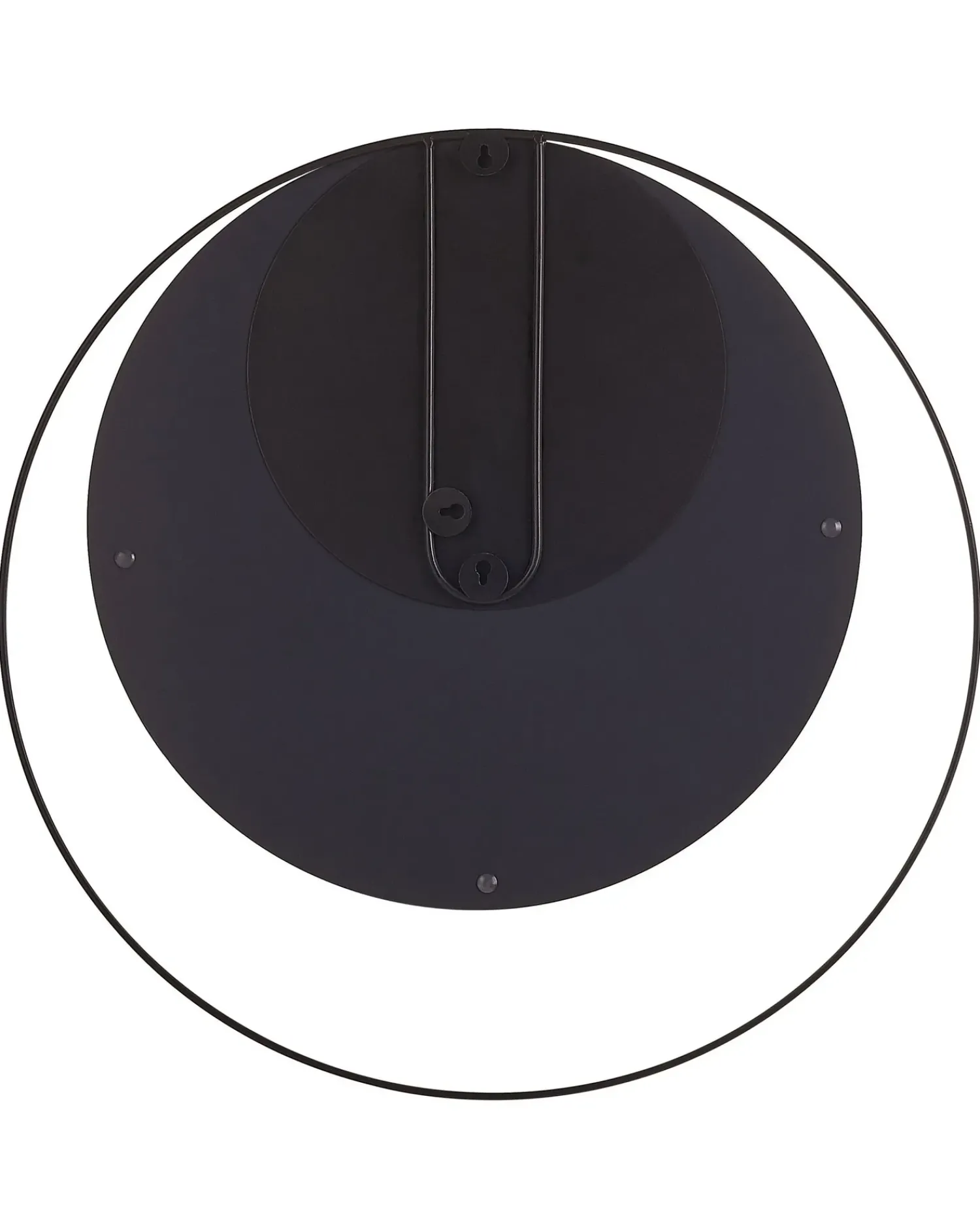 Best Beliani Specchio AGDE 50 cm 50 cm Metallo Nero