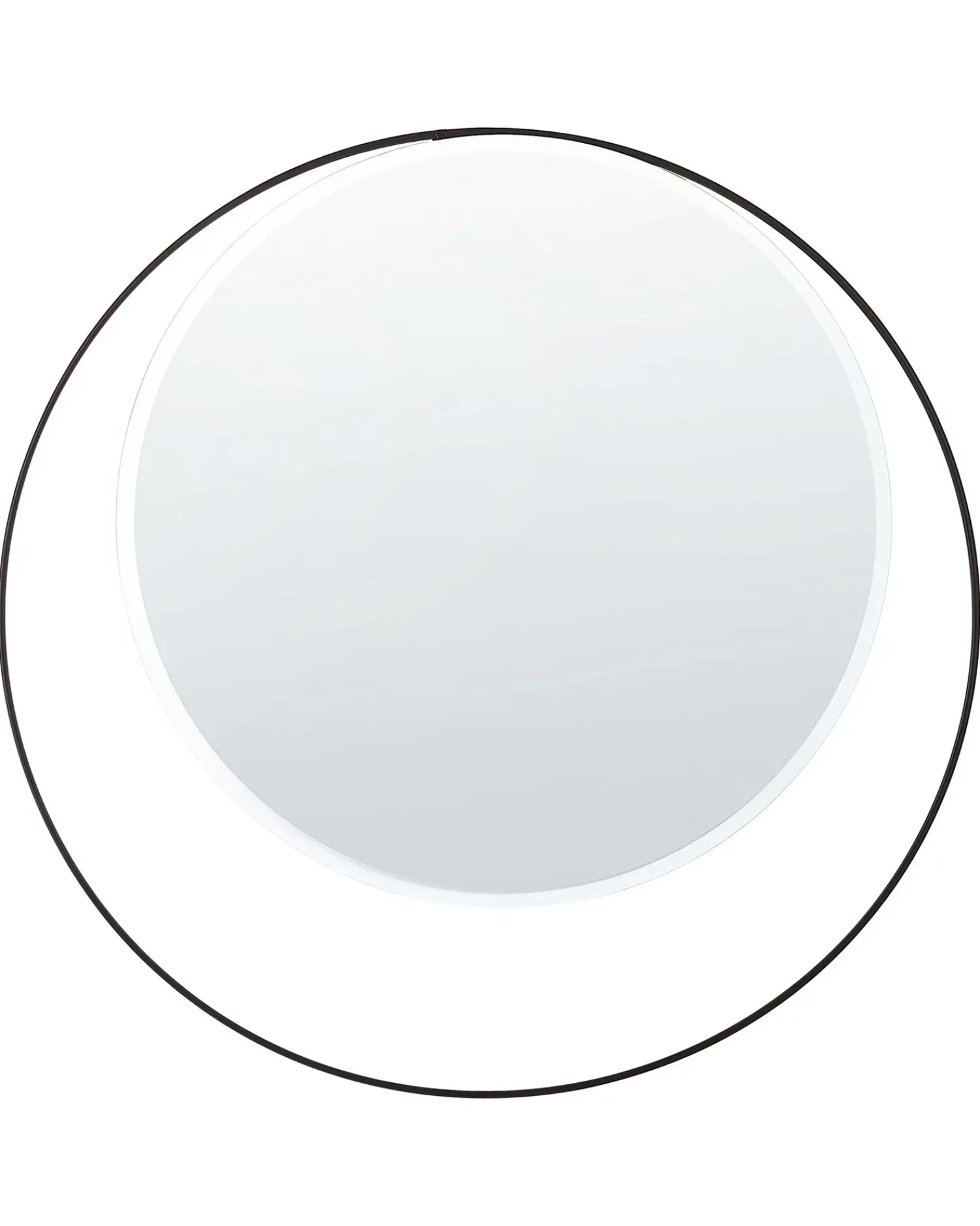Best Beliani Specchio AGDE 50 cm 50 cm Metallo Nero