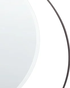 Best Beliani Specchio AGDE 50 cm 50 cm Metallo Nero