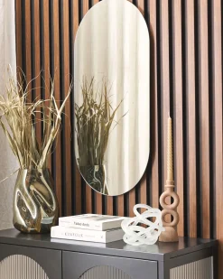 Clearance Beliani Specchio ALFORTVILLE 40 cm 80 cm Argento