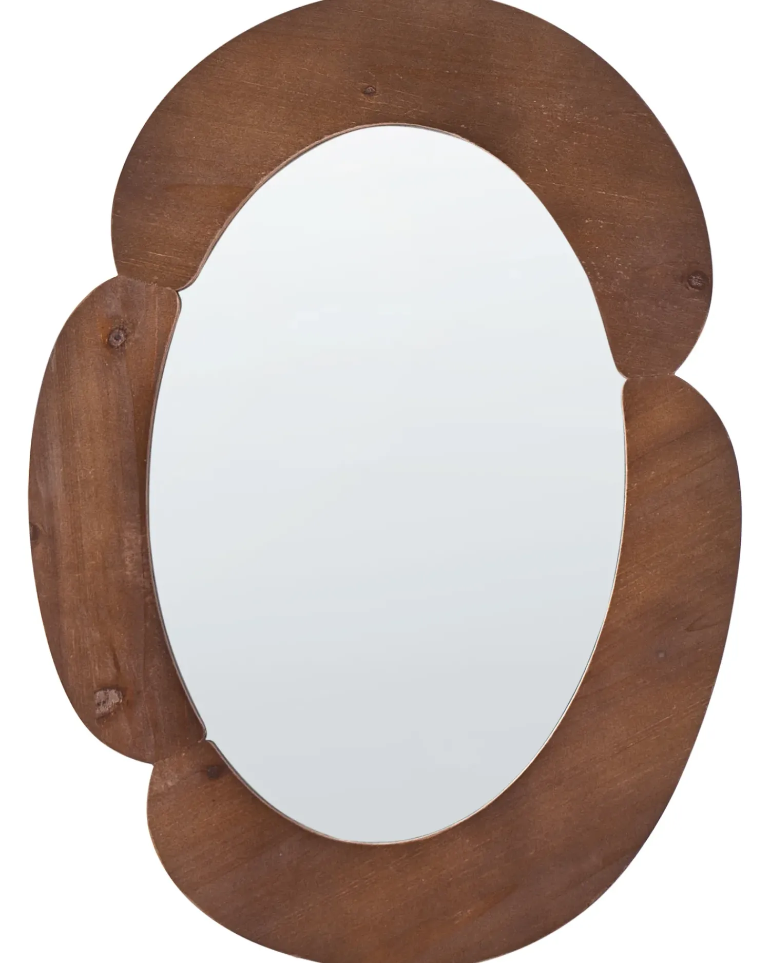 Discount Beliani Specchio ALVENA 60 cm 80 cm scuro Marrone