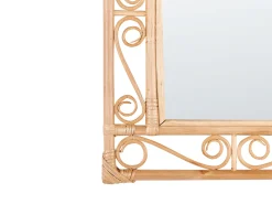 Outlet Beliani Specchio AMANU 41 cm 52 cm Rattan Naturale Beige Naturale