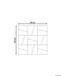 Discount Beliani Specchio ANCEMONT 80 cm 80 cm Argento