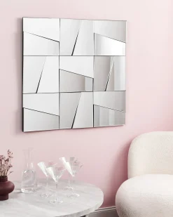 Discount Beliani Specchio ANCEMONT 80 cm 80 cm Argento