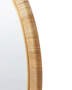 Online Beliani Specchio ANLEZY 80 cm 80 cm Rattan Naturale