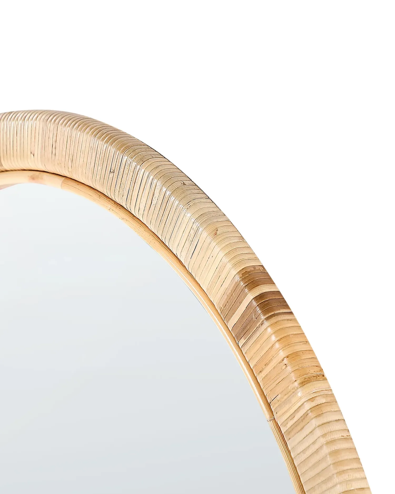 Online Beliani Specchio ANLEZY 80 cm 80 cm Rattan Naturale