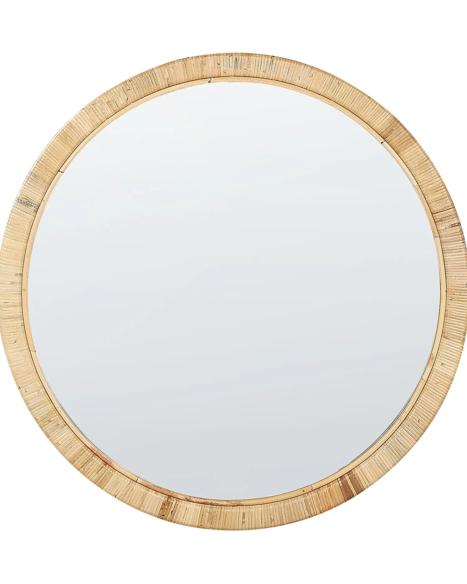 Online Beliani Specchio ANLEZY 80 cm 80 cm Rattan Naturale