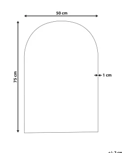 Hot Beliani Specchio ANNECY 50 cm 75 cm Argento