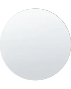 New Beliani Specchio ANNEMASSE 80 cm 80 cm Metallo Argento