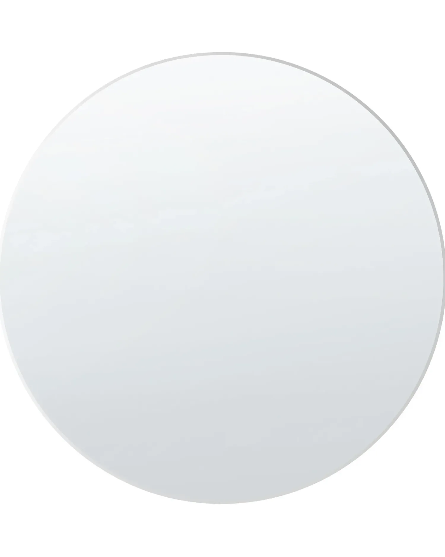 New Beliani Specchio ANNEMASSE 80 cm 80 cm Metallo Argento